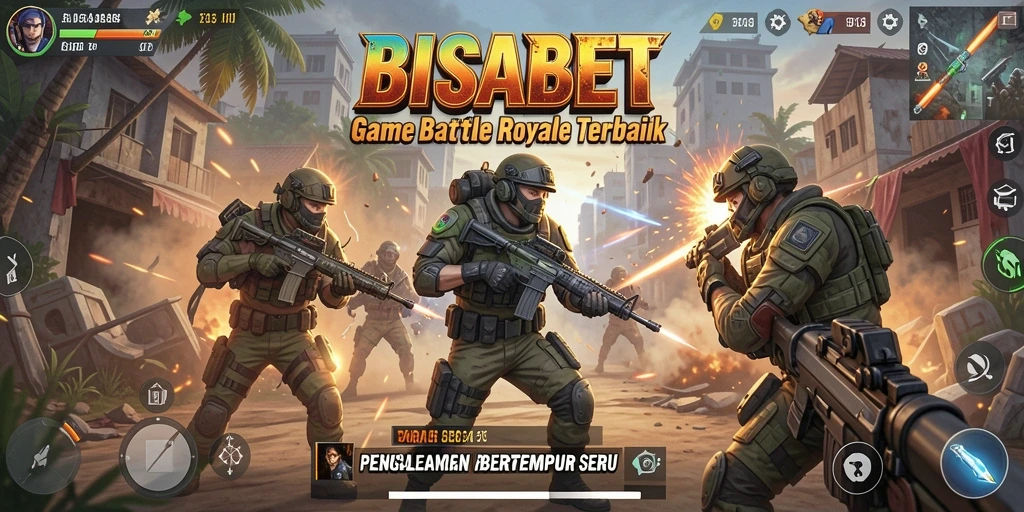 Tampilan permainannya yang menegangkan dalam Battle Royale.