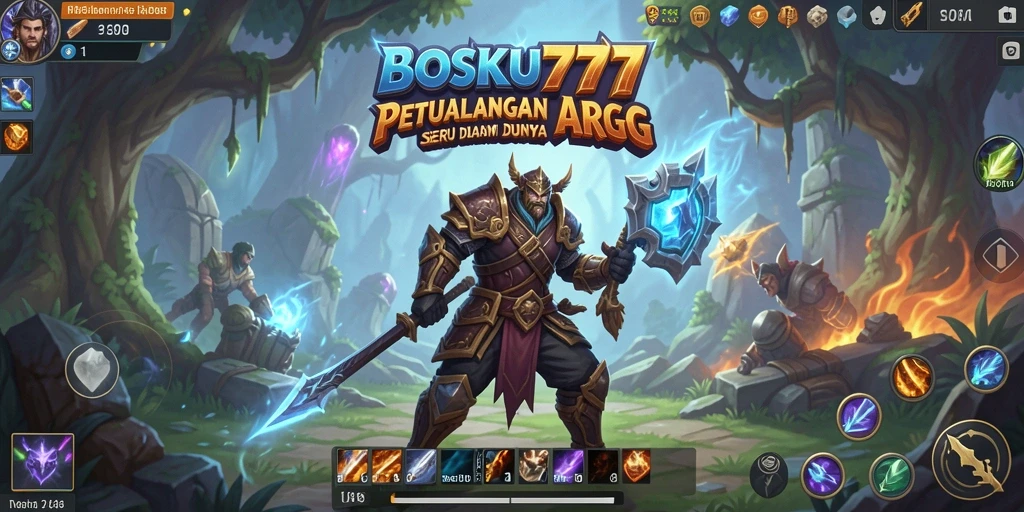 Screenshot dari gameplay seru dan mendebarkan di BOSKU777.