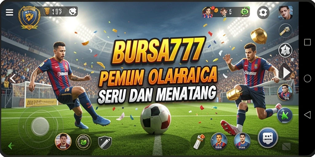 Tampilan gameplay BURSA777 dengan aksi olahraga seru.