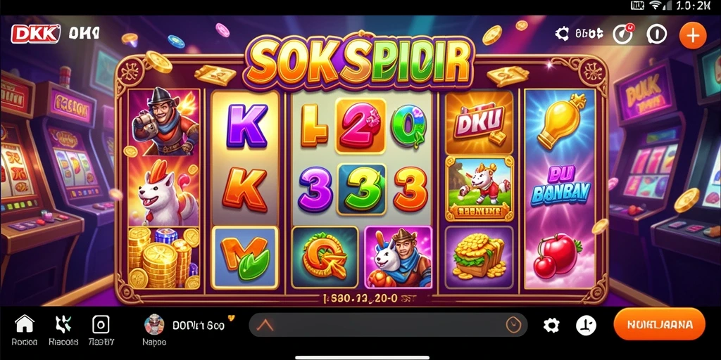 Tampilan gameplay DKK yang menarik dan menghibur.