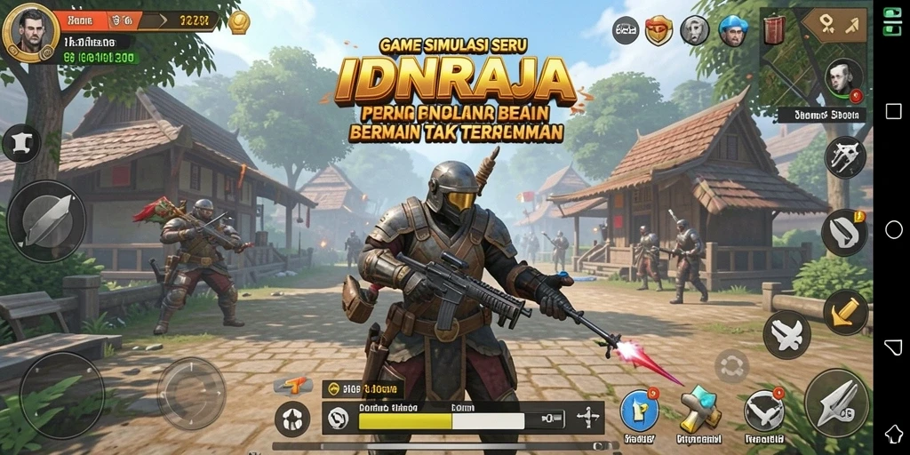 Tampilan gameplay menarik dari IDNRAJA yang menunjukkan simulasi realistis.