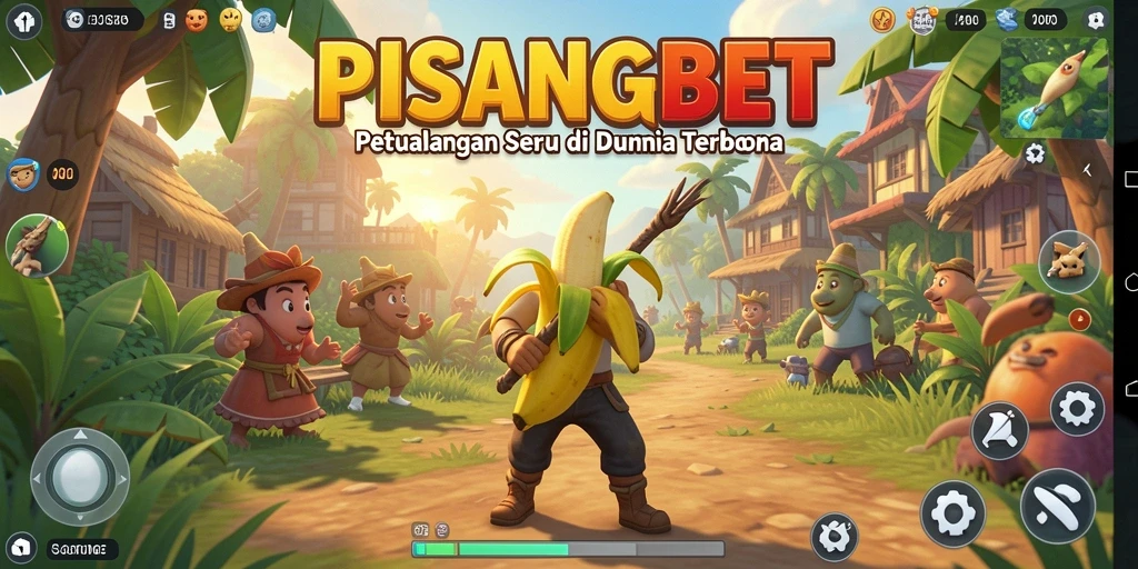 Tampilan gameplay PISANGBET yang menarik dan interaktif di dunia terbuka.