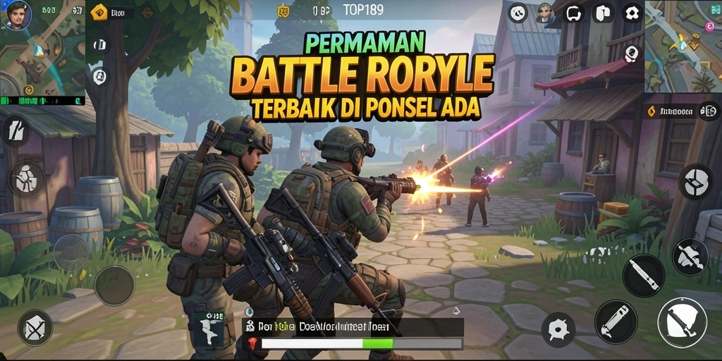 Tangkapan layar gameplay <strong>TOPI189</strong> menampilkan aksi adu tembak yang mendebarkan.