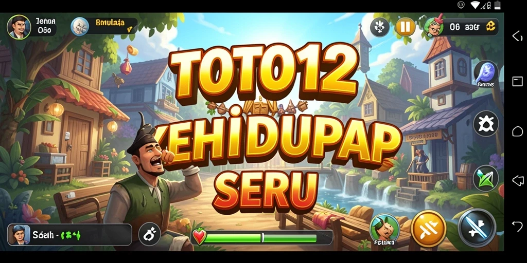 Tampilan menarik gameplay TOTO12 dengan simulasi kehidupan.